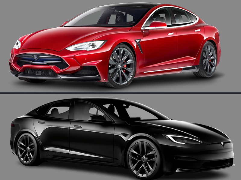 Variants of the Tesla Model S Plaid
