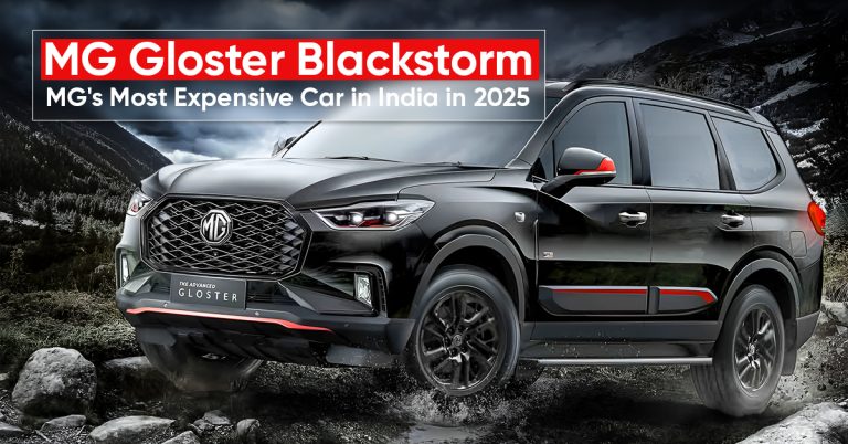 MG Most Expensive Car in India in 2025 – MG Gloster Blackstorm