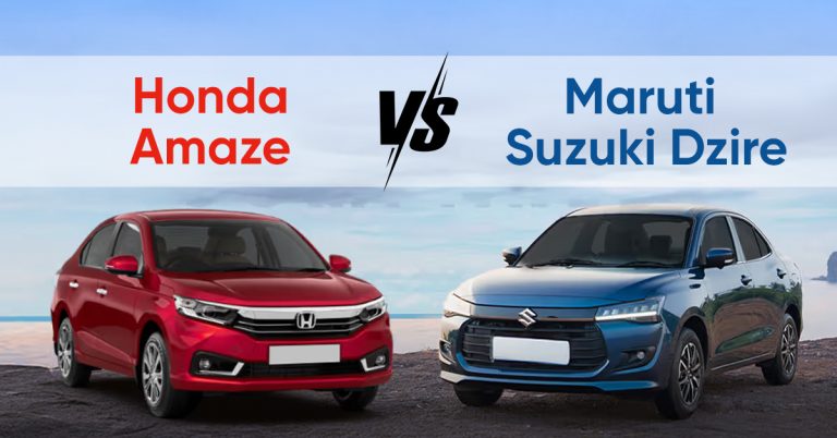 Maruti Dzire vs Honda Amaze (2025) – Fuel Efficiency, Safety & Comfort Face-Off