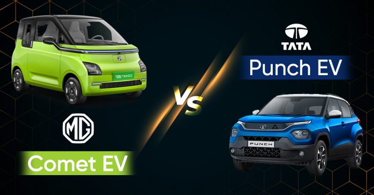 MG Comet EV vs Tata Punch EV – Complete Comparison