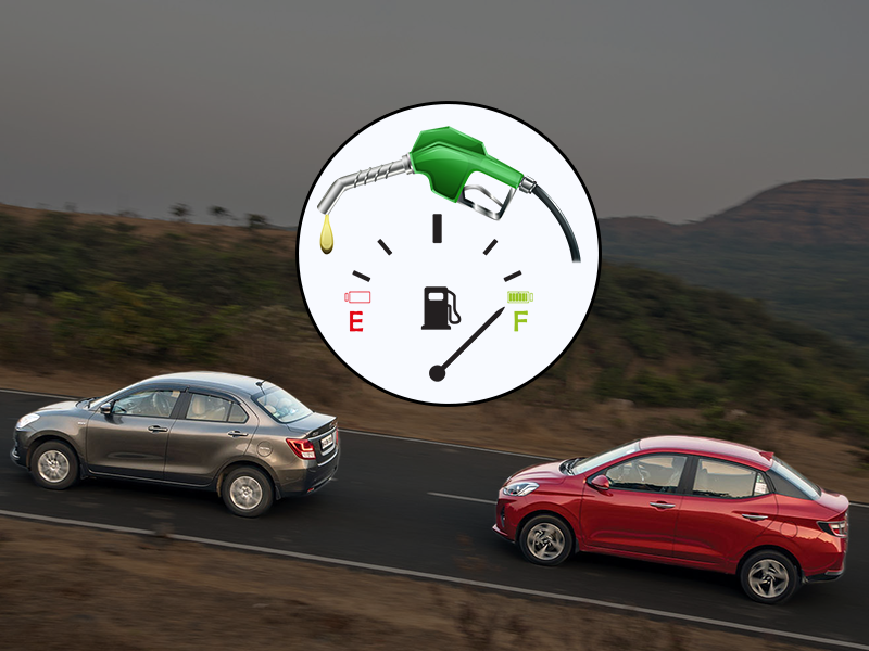 Aura vs Dzire Mileage and Fuel Efficiency