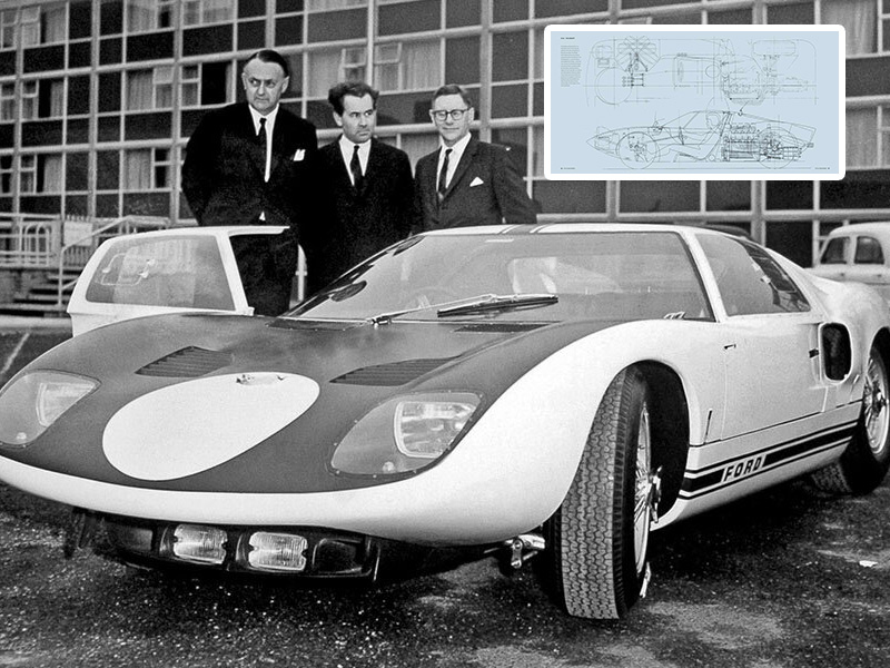 Technical Innovations in the GT40, Shelby, and Miles Entry in the Frame