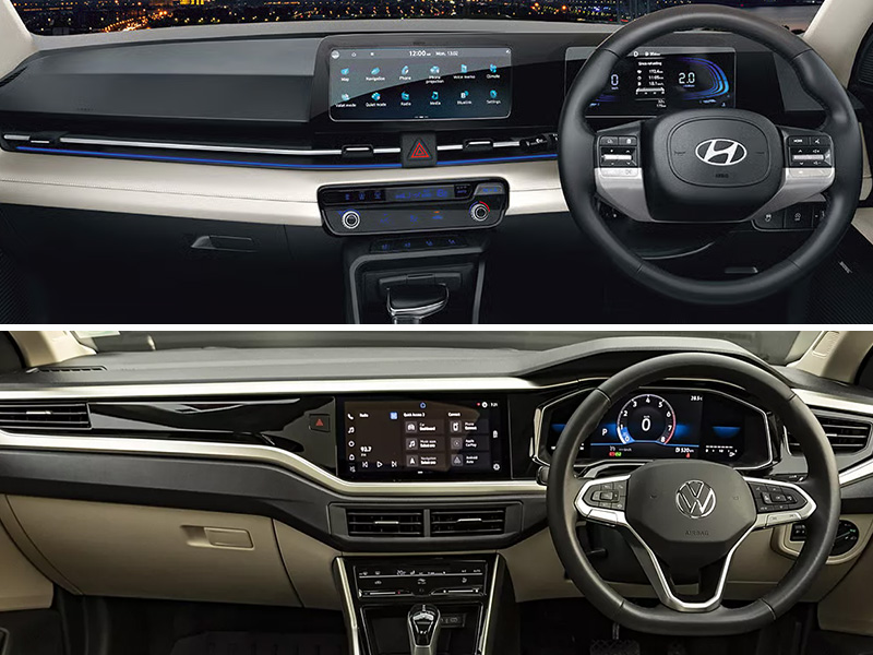 Interior Quality and Features - Volkswagen Virtus vs Hyundai Verna