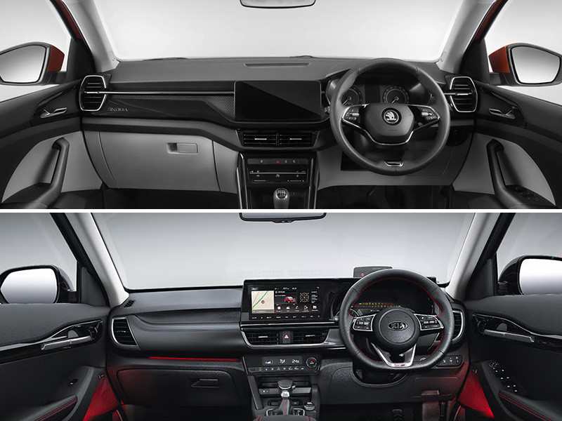 Interior Comfort and Space - Kia Seltos vs Skoda Kushaq