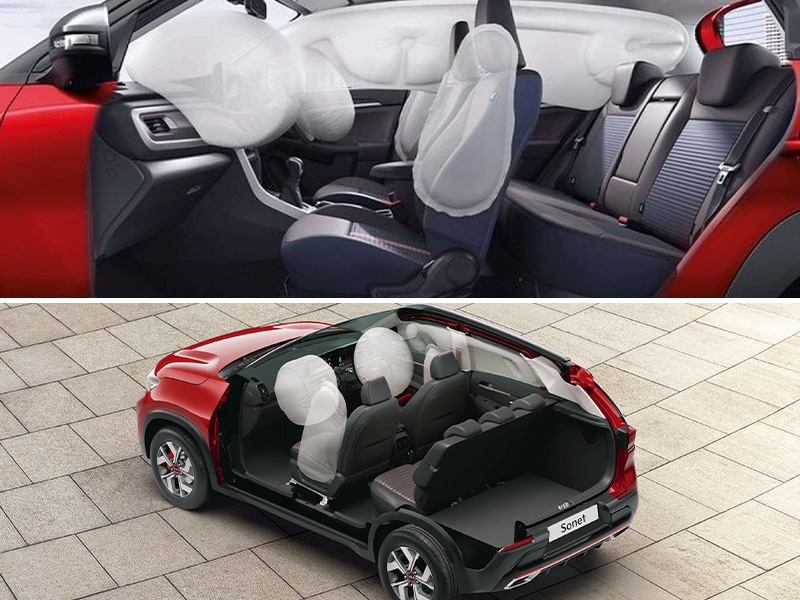 Safety: Kia Sonet vs Brezza
