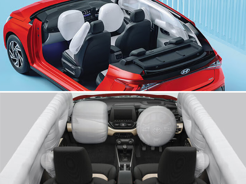 Safety – Hyundai i20 vs Toyota Glanza