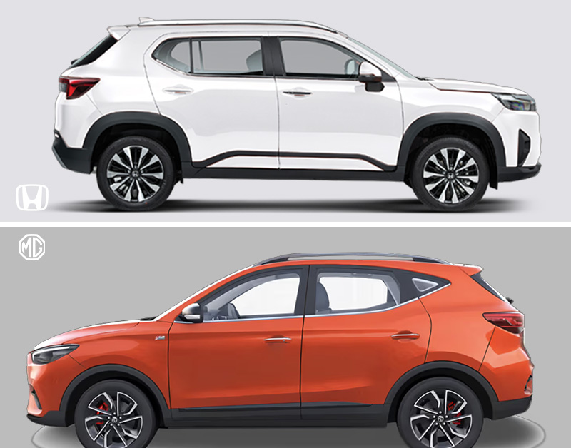 Mg astor vs honda elevate