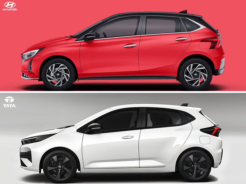 Design Tata Altroz vs Hyundai i20