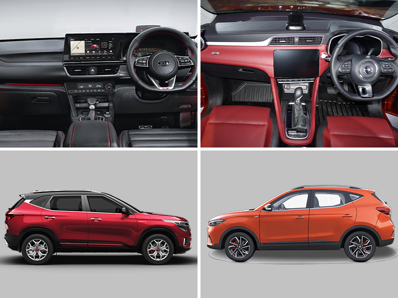 Exterior and Interior – MG Astor vs Kia Seltos
