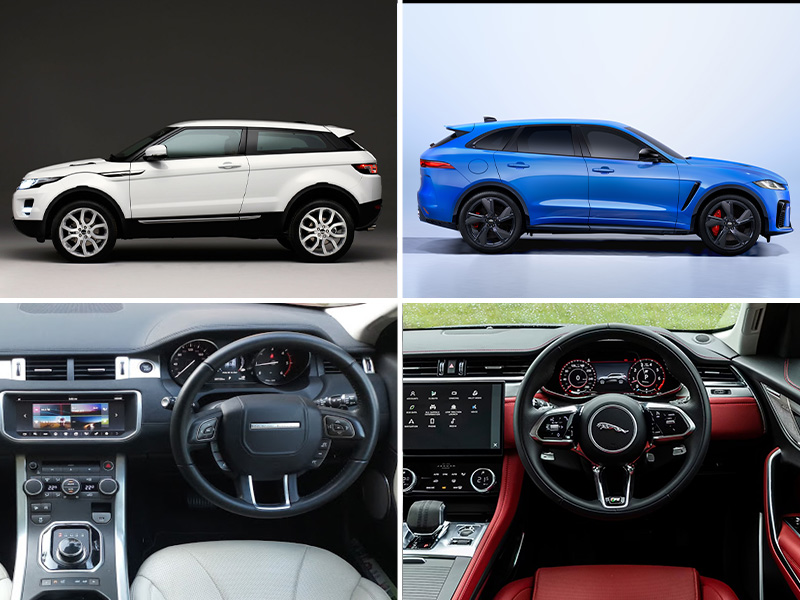 Range Rover Evoque vs Jaguar F-Pace: Interior and Exterior Design