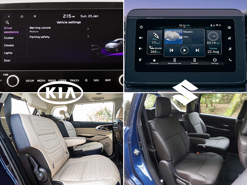 Kia Carens vs XL6 Features and Comfort