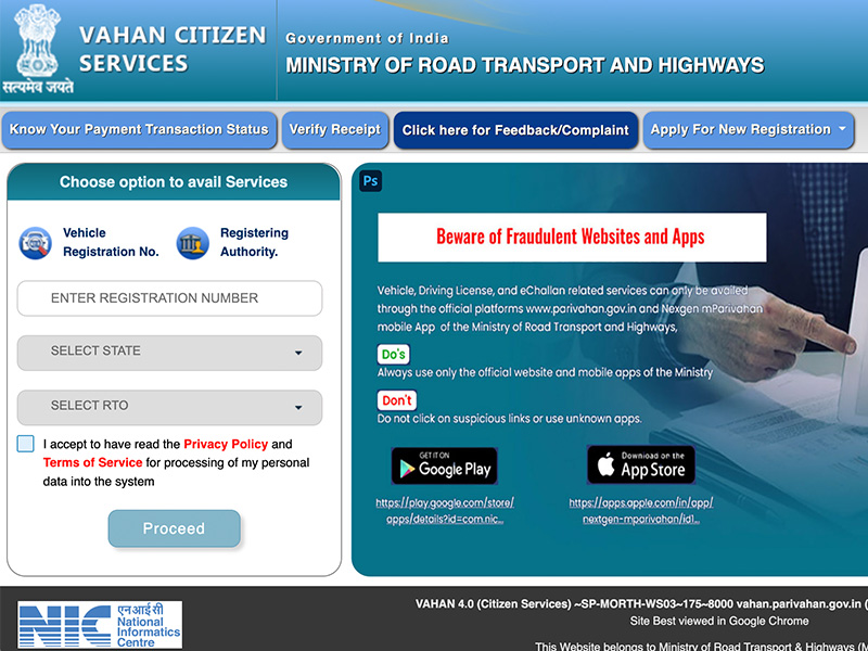 How to Pay Road Tax in Chhattisgarh