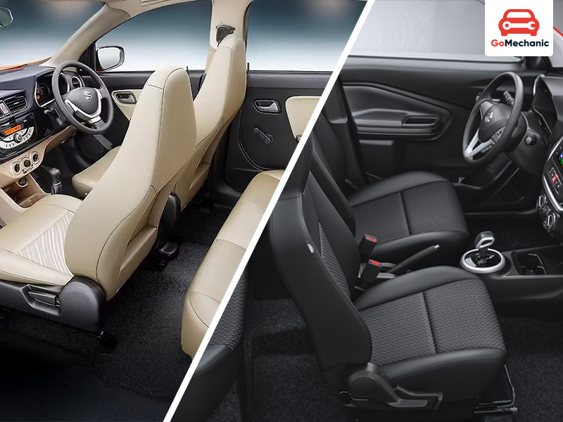 Alto K10 vs Celerio - Space and Features