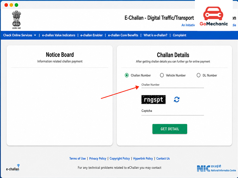 How to Check e-Challan Status Online